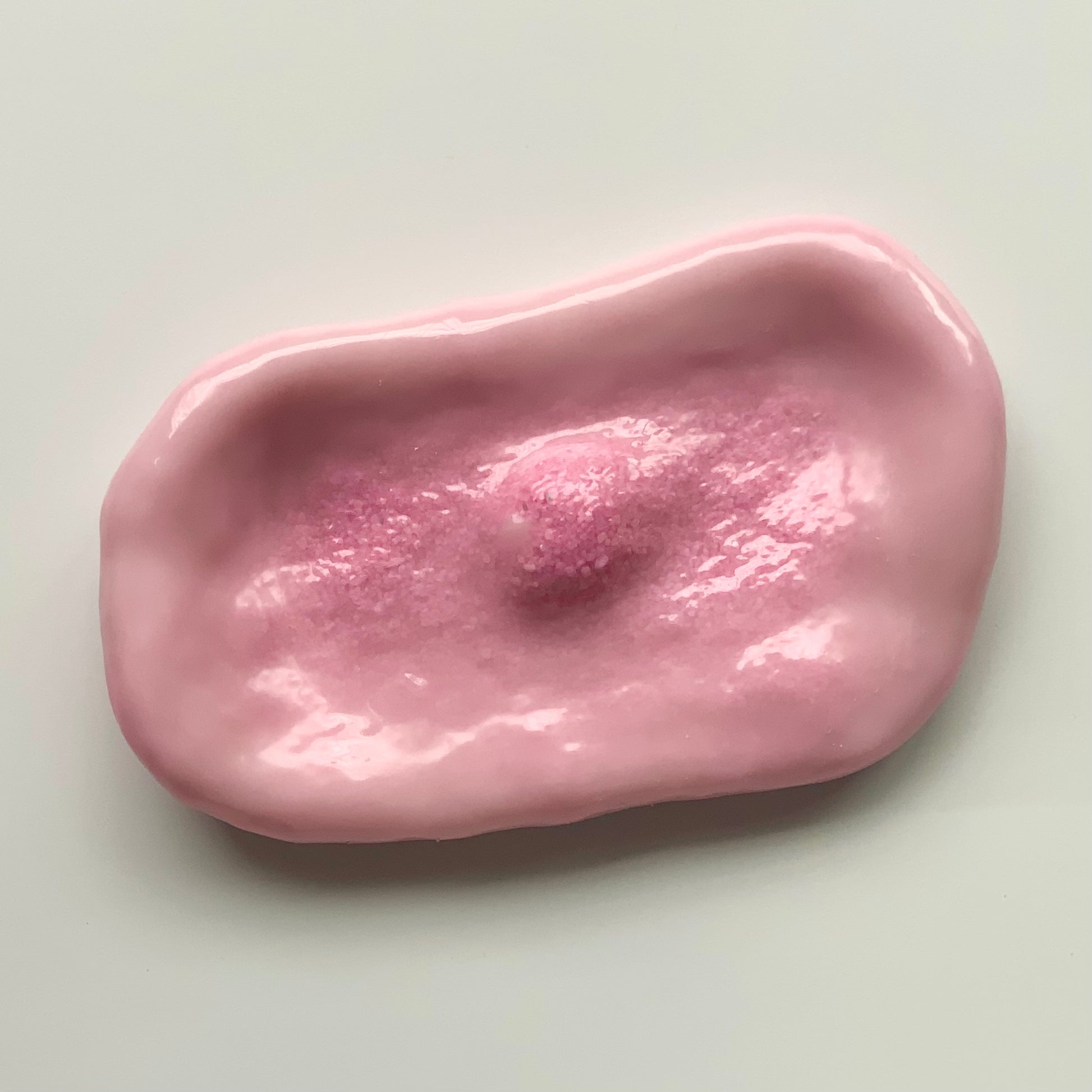 Handmade fine sand pancake stress ball fidget toy - Charming Cheese