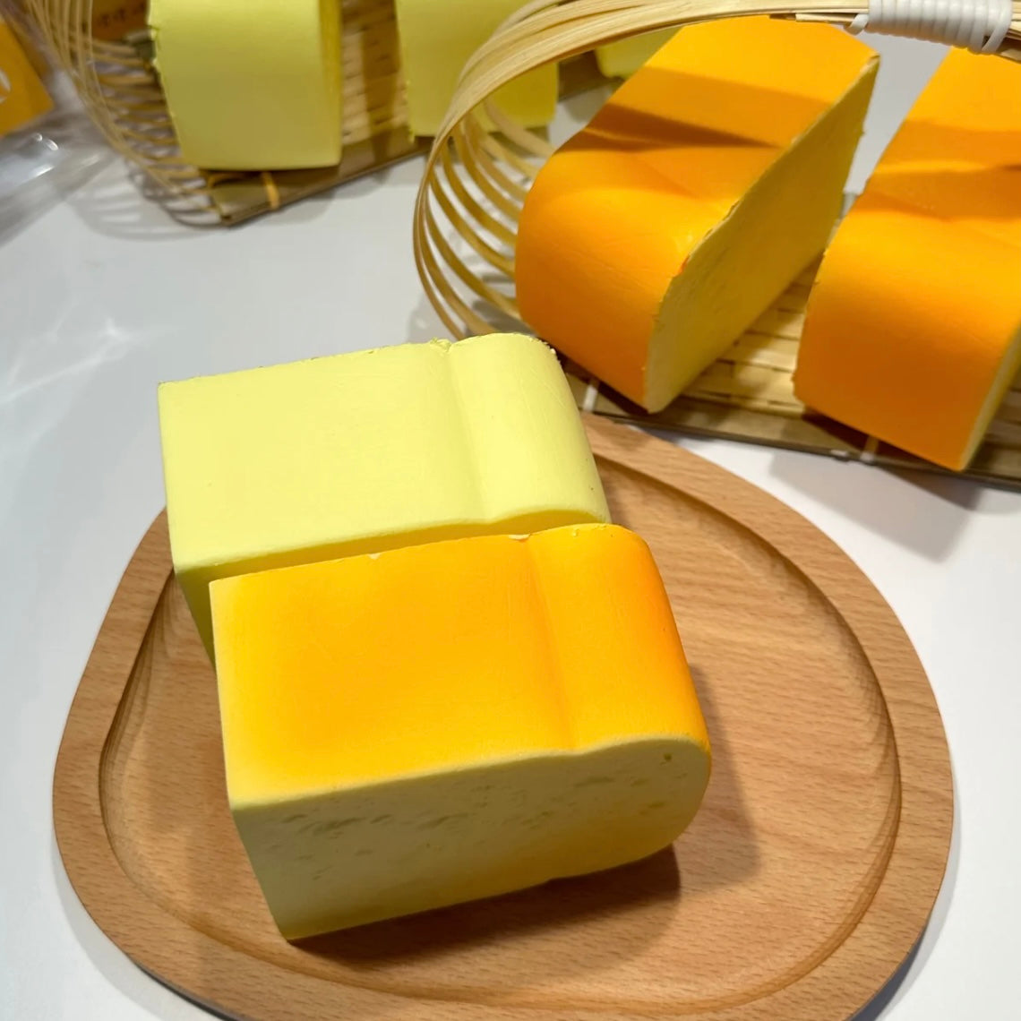 Thick-cut bread toast slice stress relief slow rising squishy - Charming Cheese