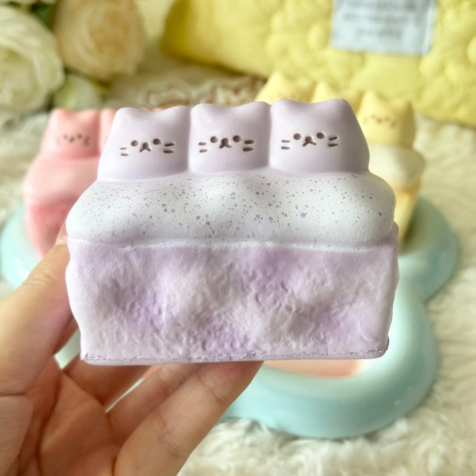 Cat soybean milk box slow rising squishy toy - Charming Cheese