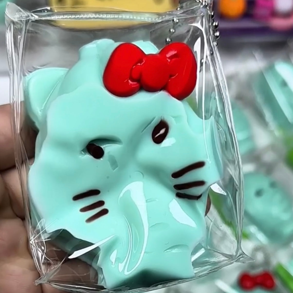 Blue Hello Kitty Alien Pseudo-person Taba Squishy Toy - Charming Cheese