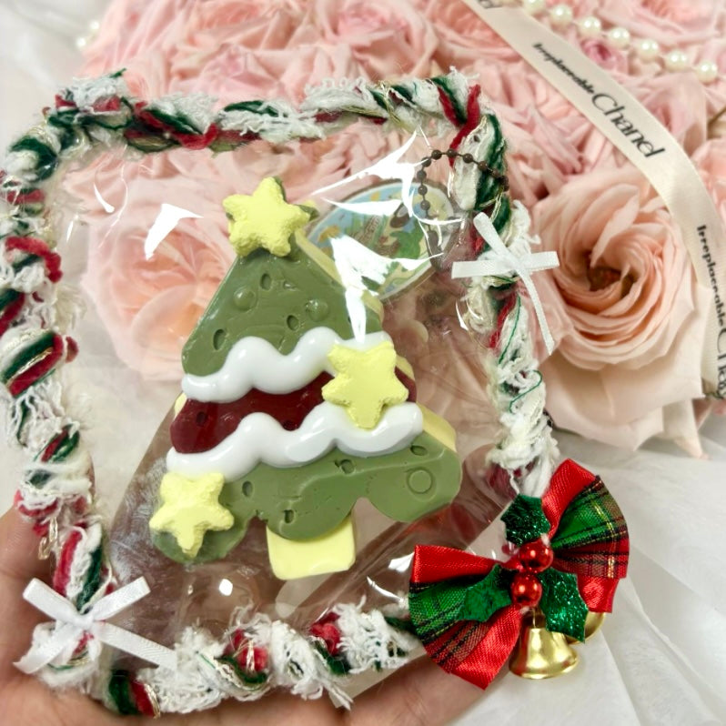 Christmas tree taba squishy bag - Charming Cheese