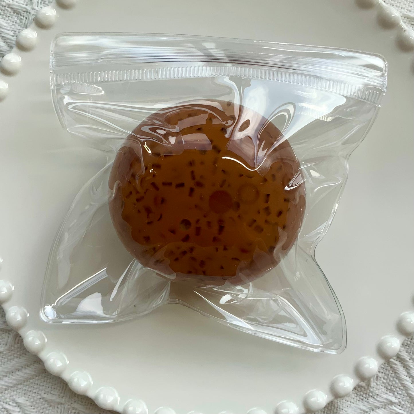 Chocolate Round Blocks Handmade Stress Ball (6cm)