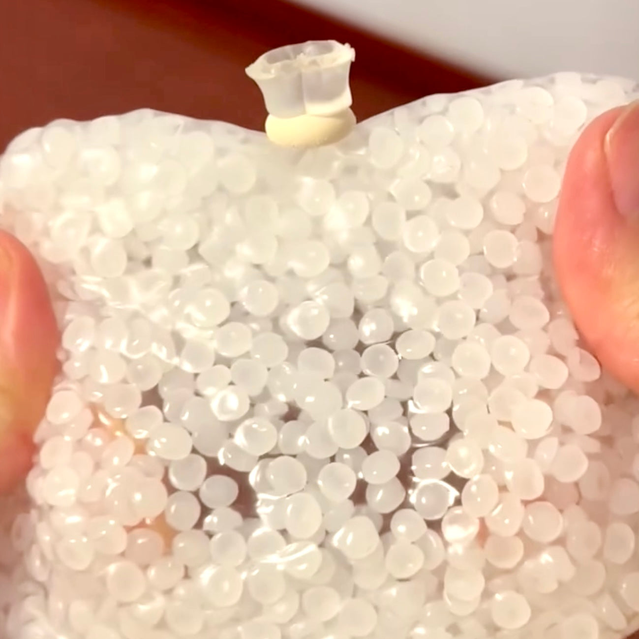 Crispy White Rice Grain Stress Ball Fidget Toy - Charming Cheese