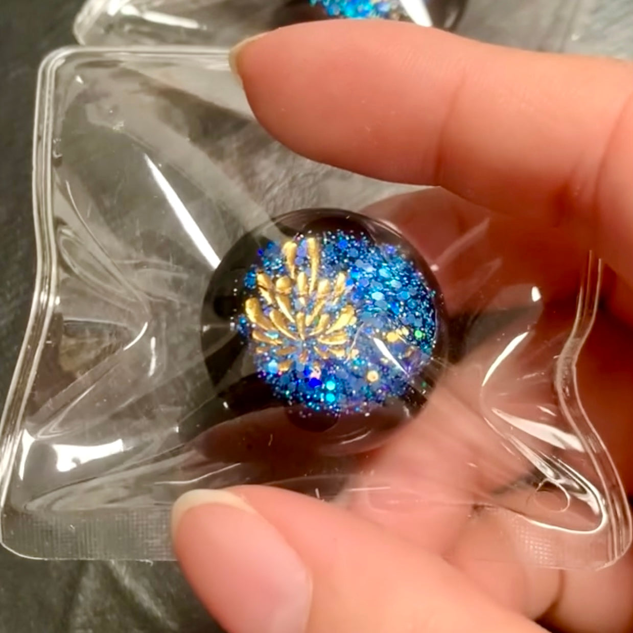 Little fireworks ball taba squishy toy pendant - Charming Cheese