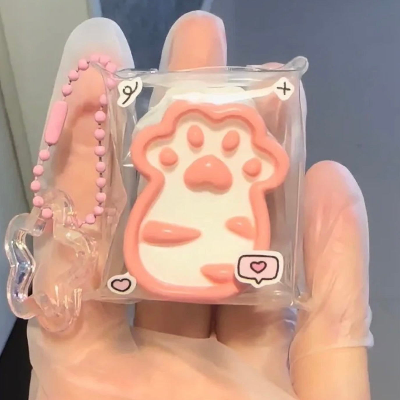 Various Colors Long Cat Paw Taba Squishy Pendant