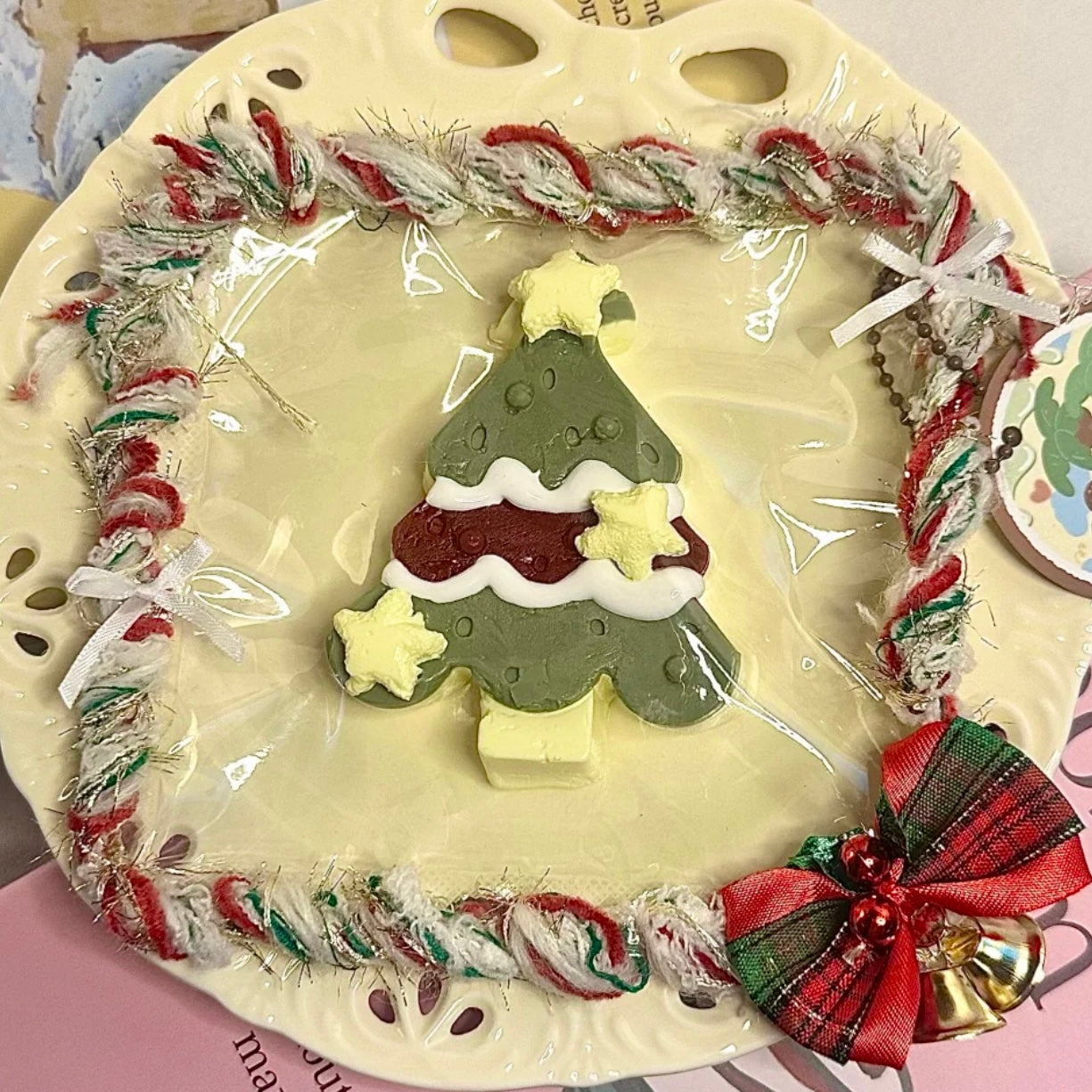 Christmas tree taba squishy bag - Charming Cheese