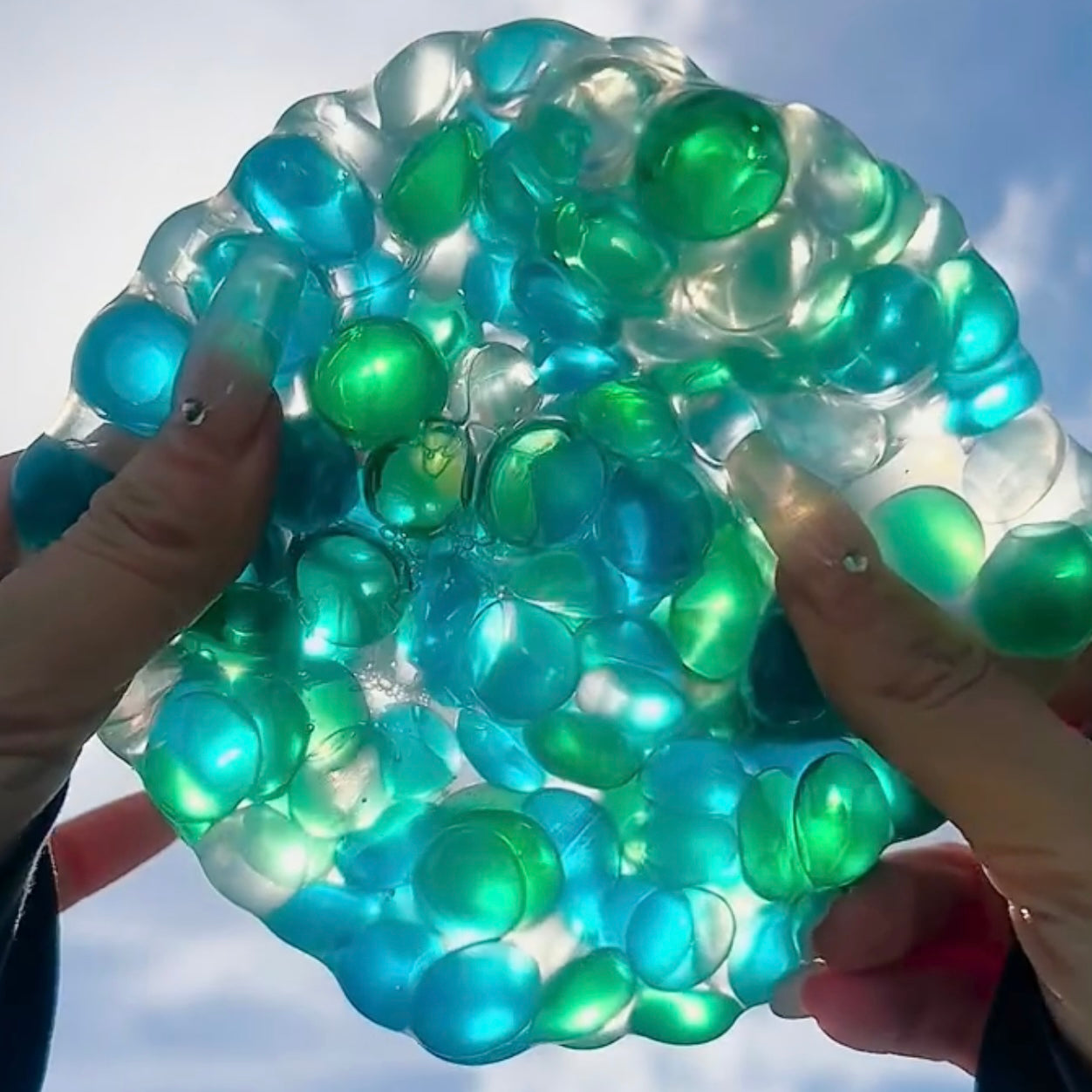 Ice Lake Jade Handmade Stressball Squishy Toy - Charming Cheese