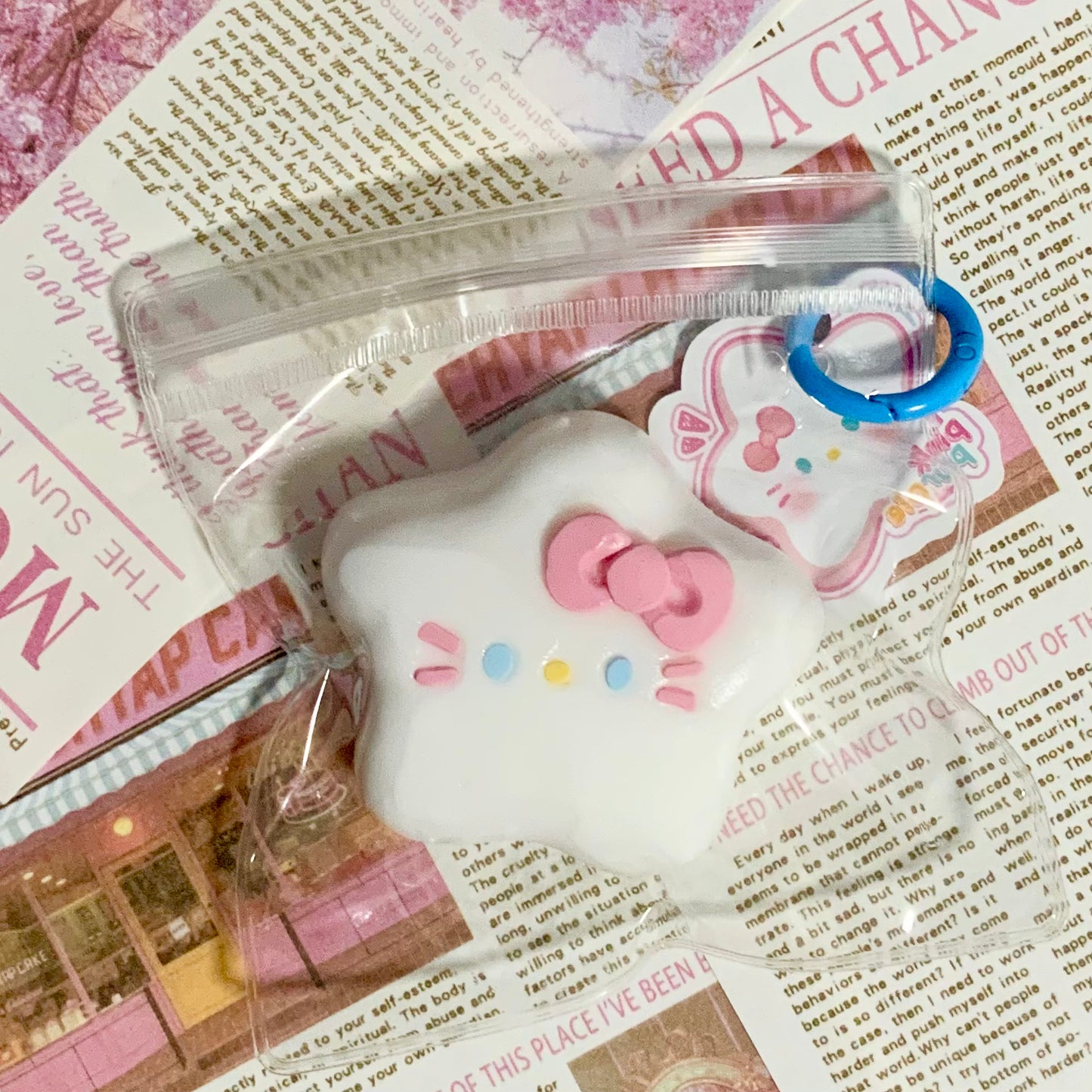 Hello Kitty spring pentagram taba squishy toy - Charming Cheese