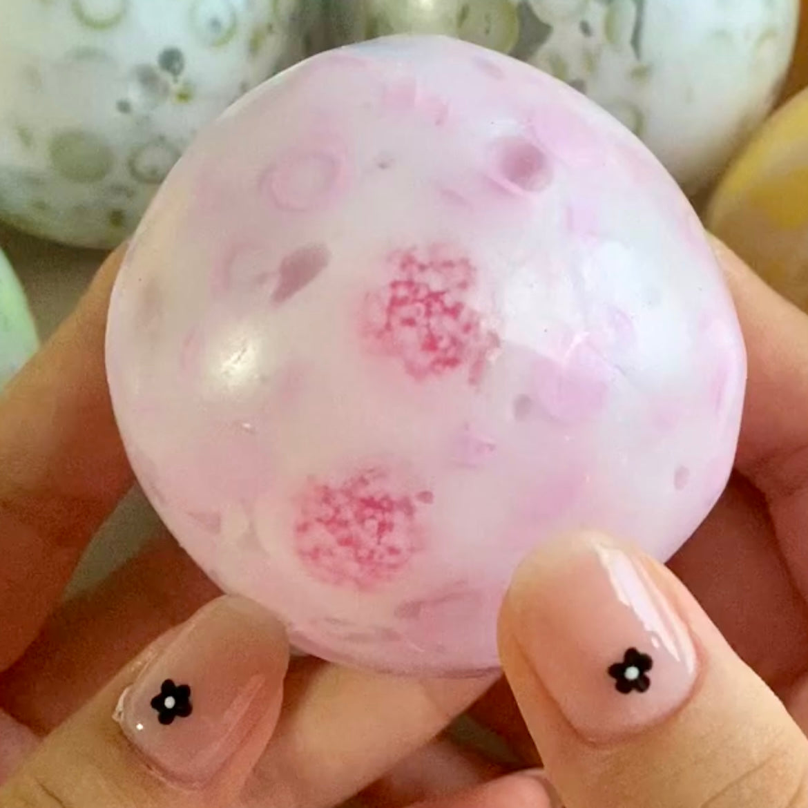 Sugar Balls & Round Blocks Handmade Stress Ball (6cm) - Charming Cheese