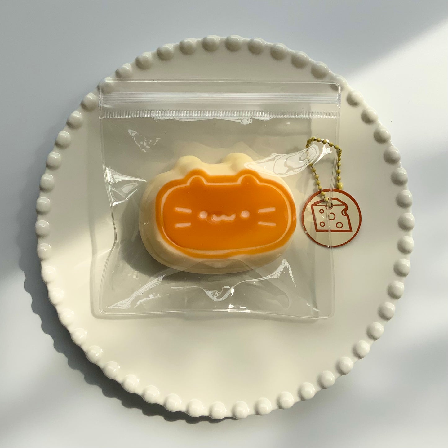 Kitten half-baked cheese taba squishy toy - Charming Cheese