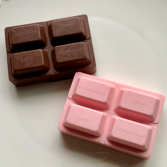 Mini Brown/ Pink Chocolate Bar Slow Rising Squishy - Charming Cheese