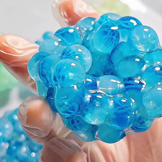 Handmade Transparent Colorful Beads Vacuum Stress ball - Charming Cheese