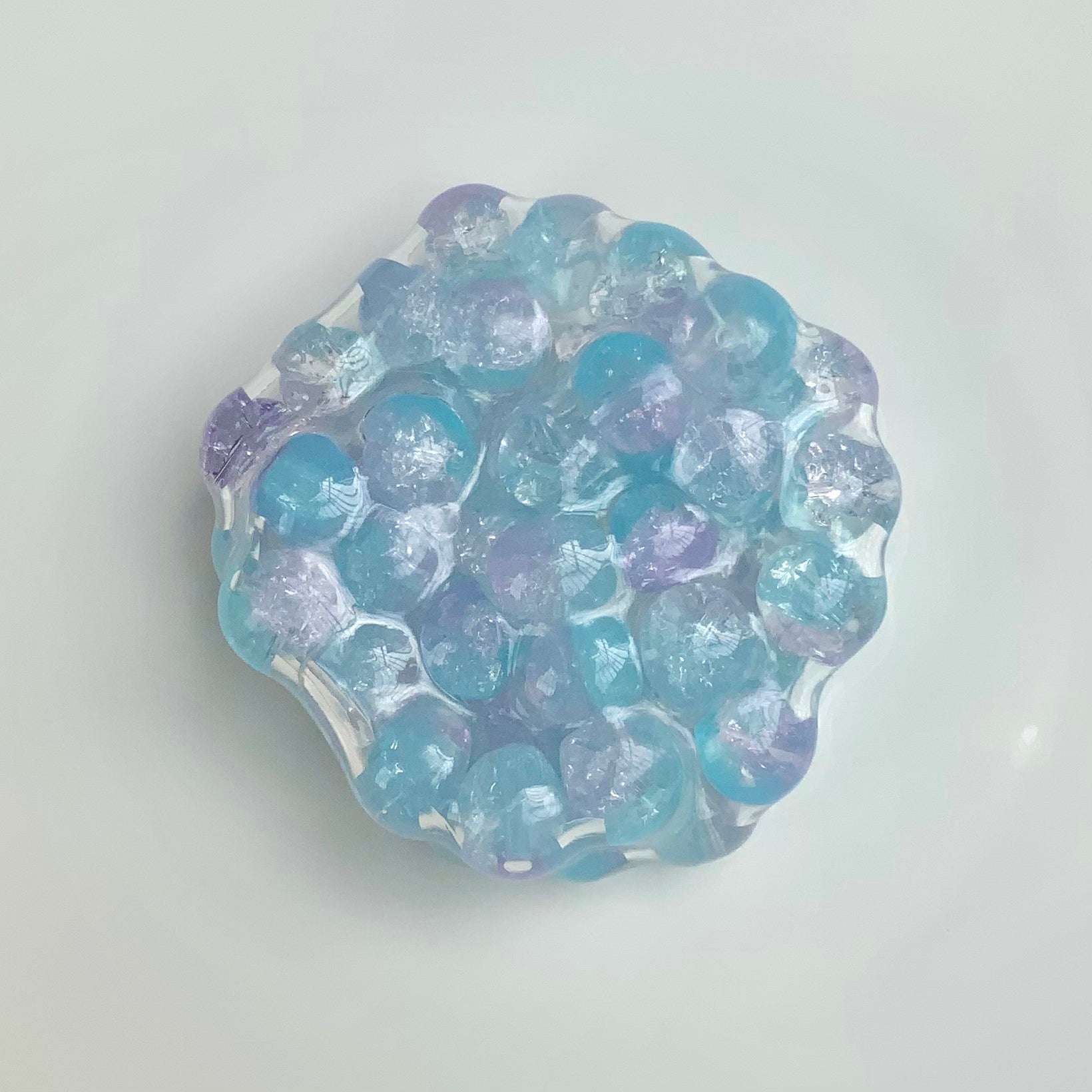 Handmade Transparent Colorful Beads Vacuum Stress ball - Charming Cheese