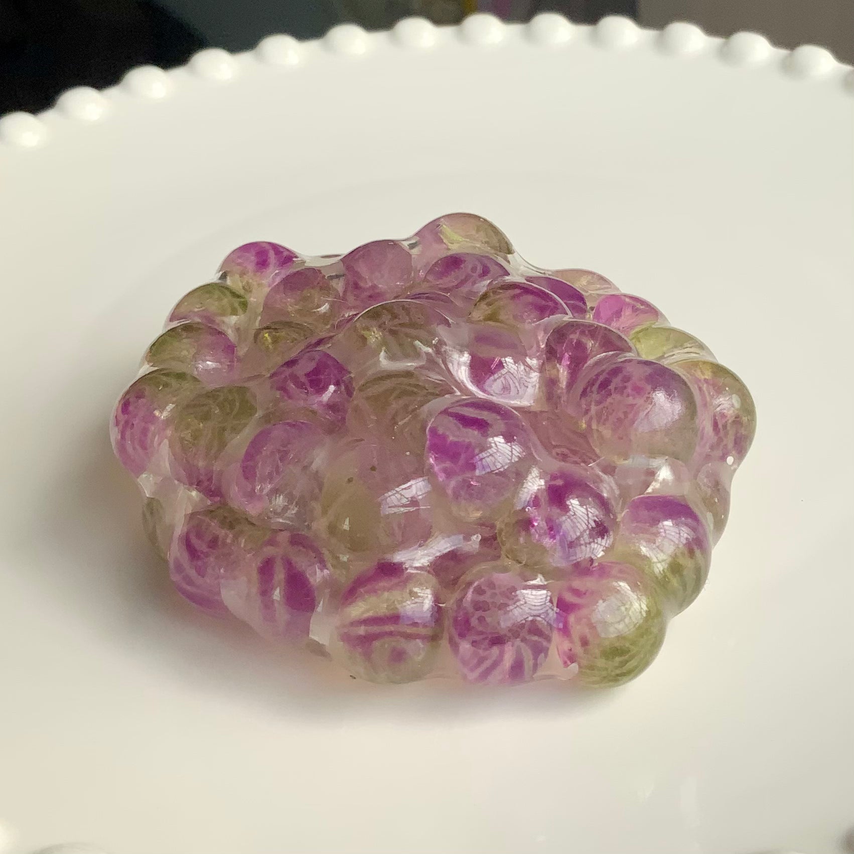 Handmade Transparent Colorful Beads Vacuum Stress ball - Charming Cheese