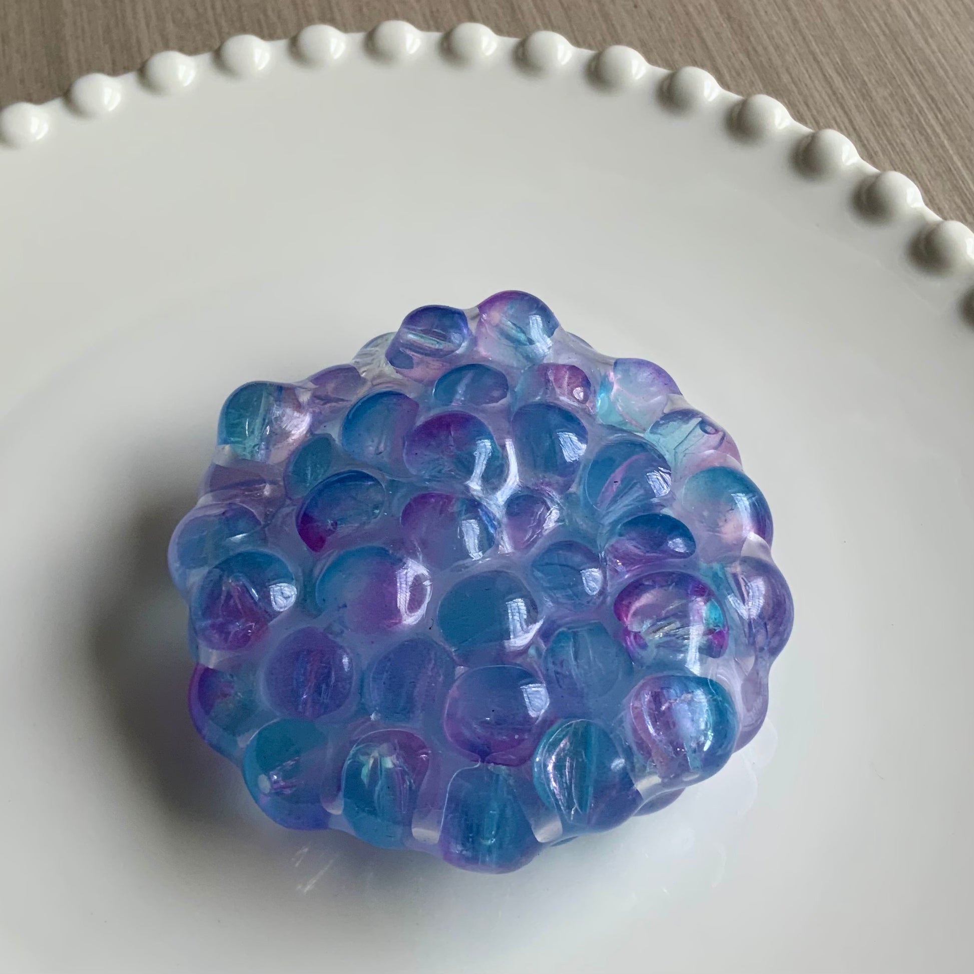 Handmade Transparent Colorful Beads Vacuum Stress ball - Charming Cheese