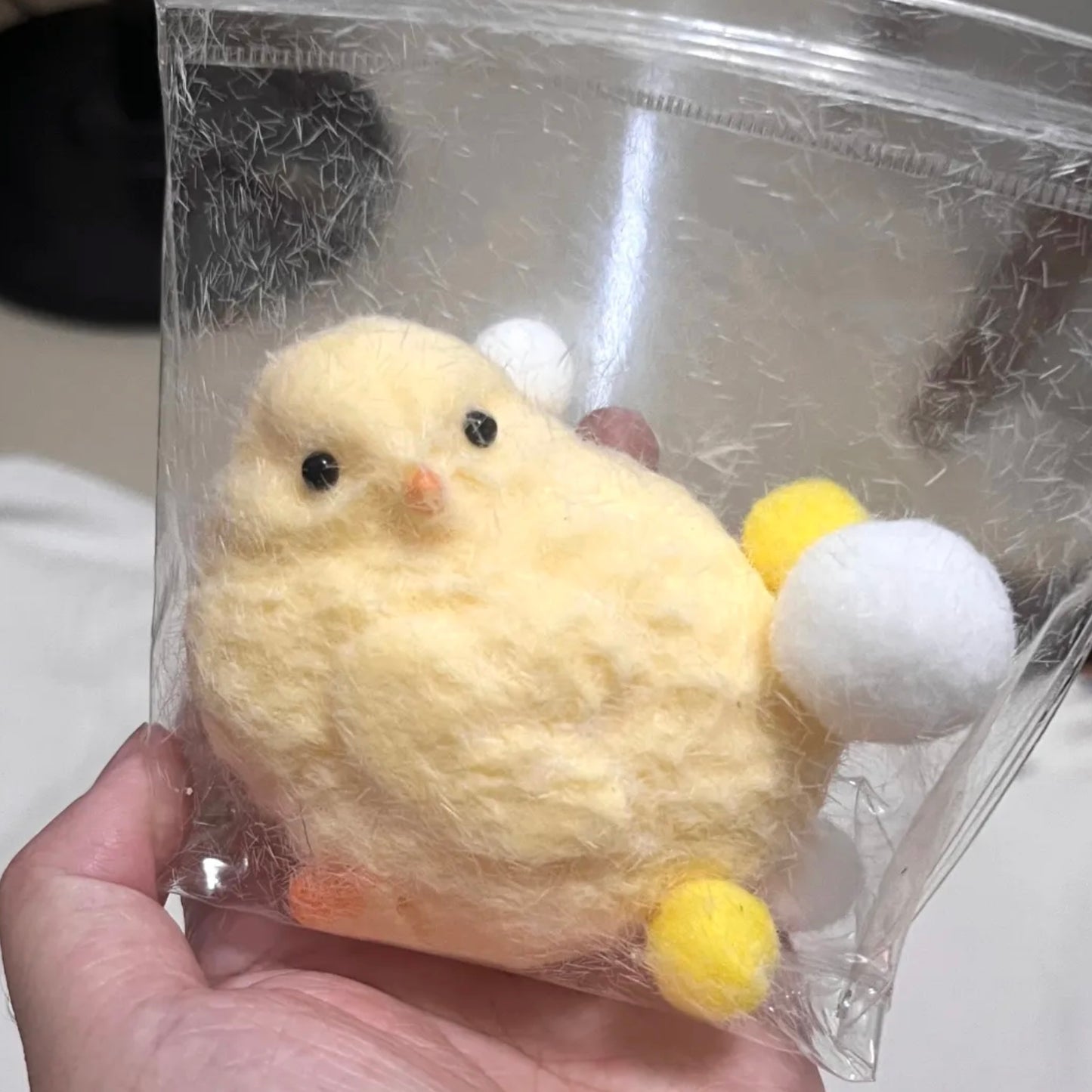 Yellow chick stress relief taba squishy toy - Charming Cheese