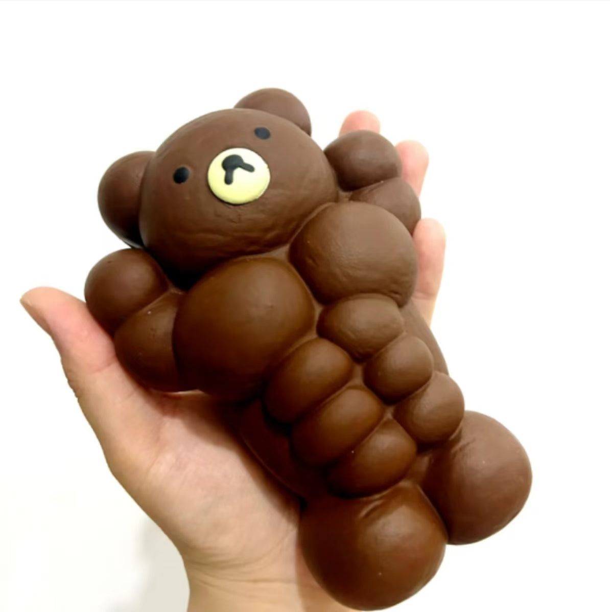 Strong Muscle Bear Slow-rising Squishy Toy - Charming Cheese