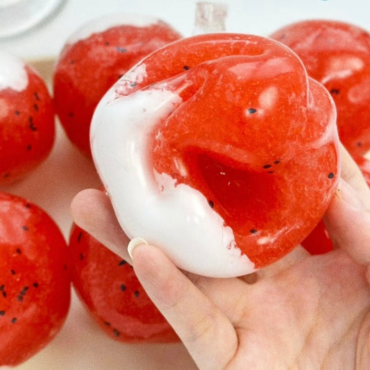 Coconut Milk Watermelon Smoothie Vaseline Ice Slush Stress Zip-tie Ball Toy - Charming Cheese