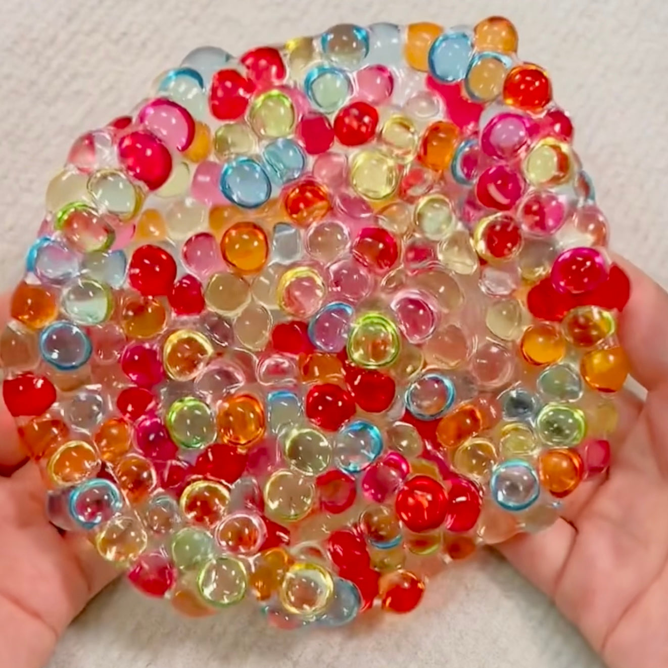 Handmade Crystal Gem Stress Ball Squishy Fidget Toy - Charming Cheese