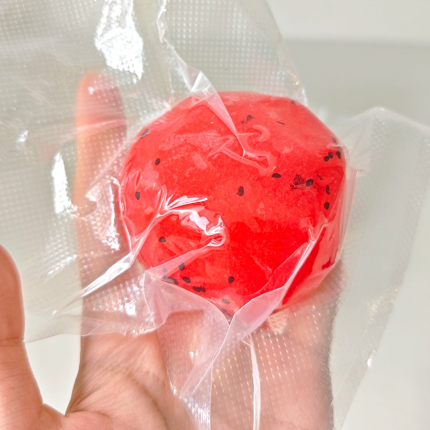 Coconut Milk Watermelon Smoothie Vaseline Ice Slush Stress Zip-tie Ball Toy