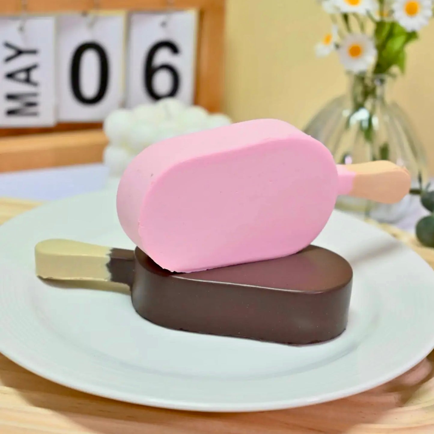 Multi-flavor Ice Cream Slow Rising Squishy Toy - Charming Cheese