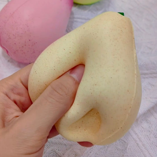 Multicolored Pear Slow Rising Squishy Toy Fidget - Charming Cheese
