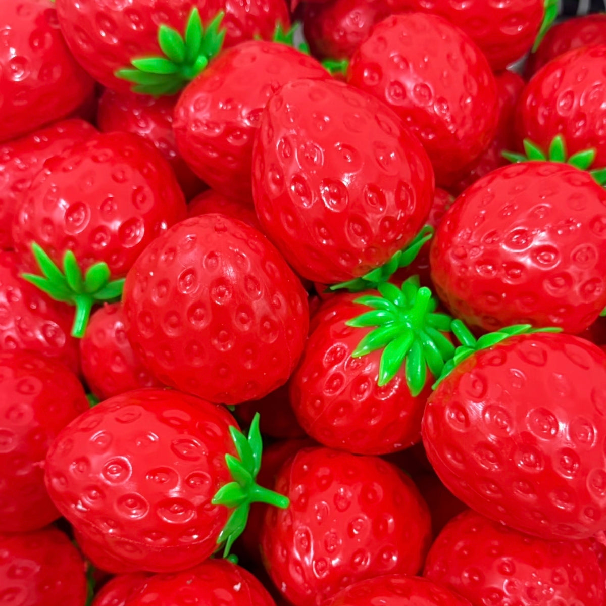 Luscious Stawberry Crunchy Building Blocks Handmade Stress Ball Fidget Toy