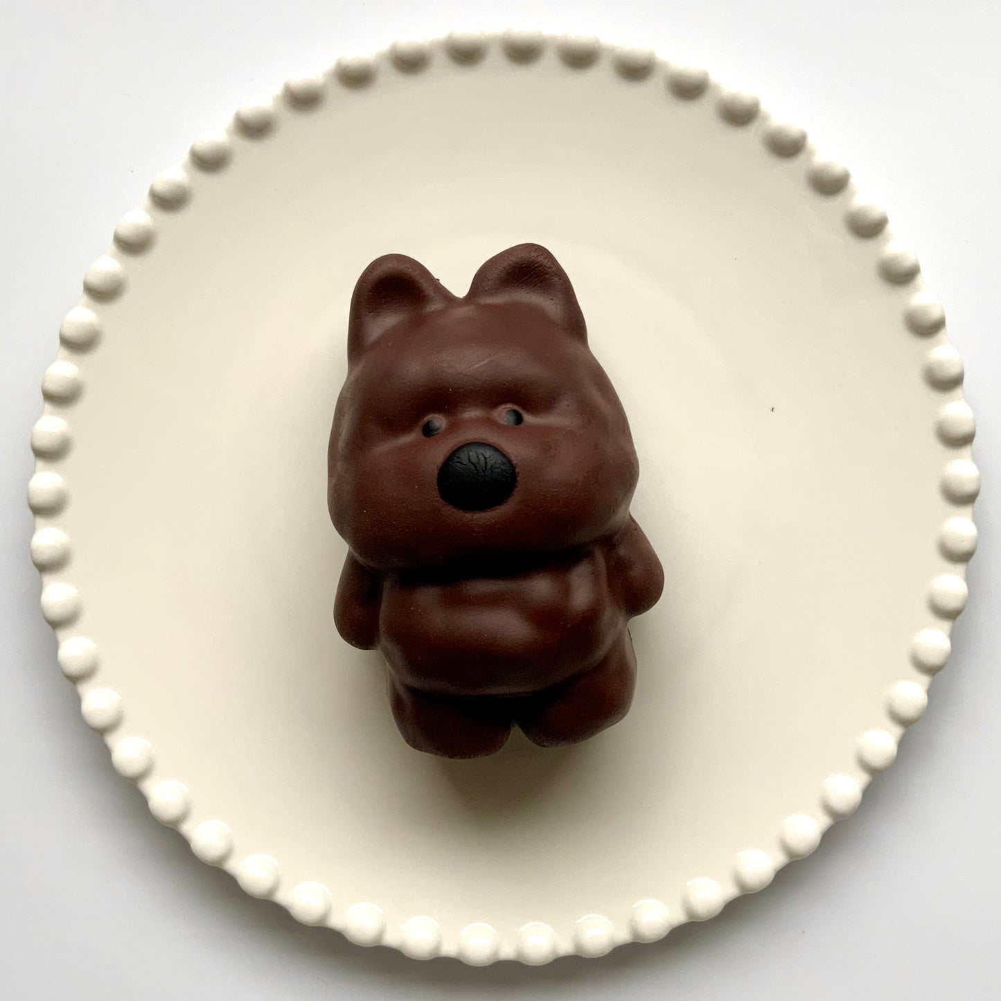 Brown/ White Westie Dog Slow Rising Squishy - Charming Cheese