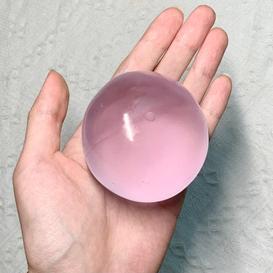 Crystal Purple Coconut Oil Malleable Handmade Stress Ball