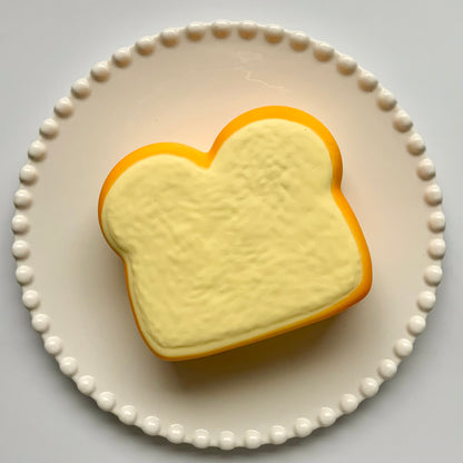 Sliced cheese toast slow rising squishy toy