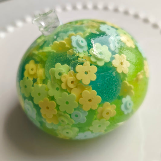 Mint Melon Flower Sugar Ball Handmade Stress Ball