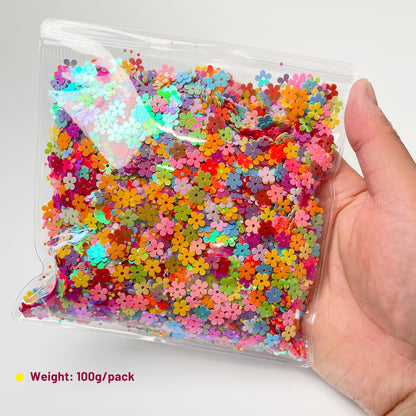 Small Flower Sequins Craft Handmade Stress Ball Filling Materials (100g)