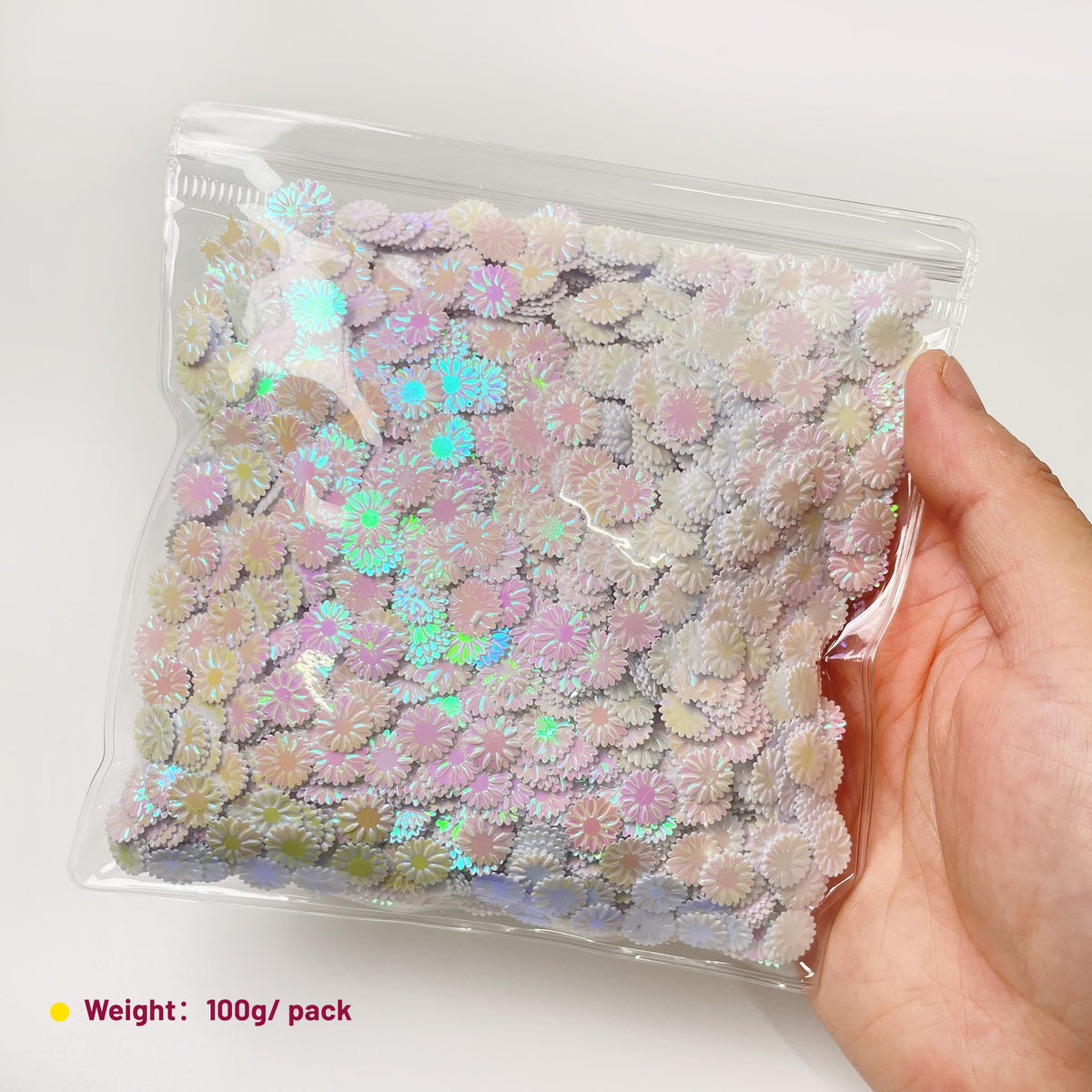 Daisy Sequins Craft Handmade Stress Ball Filling Materials (100g) - Charming Cheese