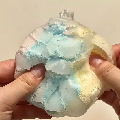 Crispy Wax Shell Three Colors Ice Cream Stress Relief Handmade Ball - Charming Cheese
