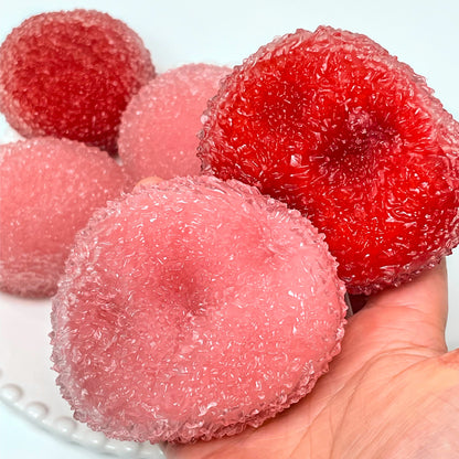 Icy Bayberry Red/ Blue/ Pink Slush Stress Ball Handmade Fidget Toy