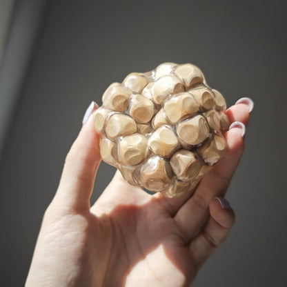 Handmade Wooden Block Stress Ball Fidget Toy