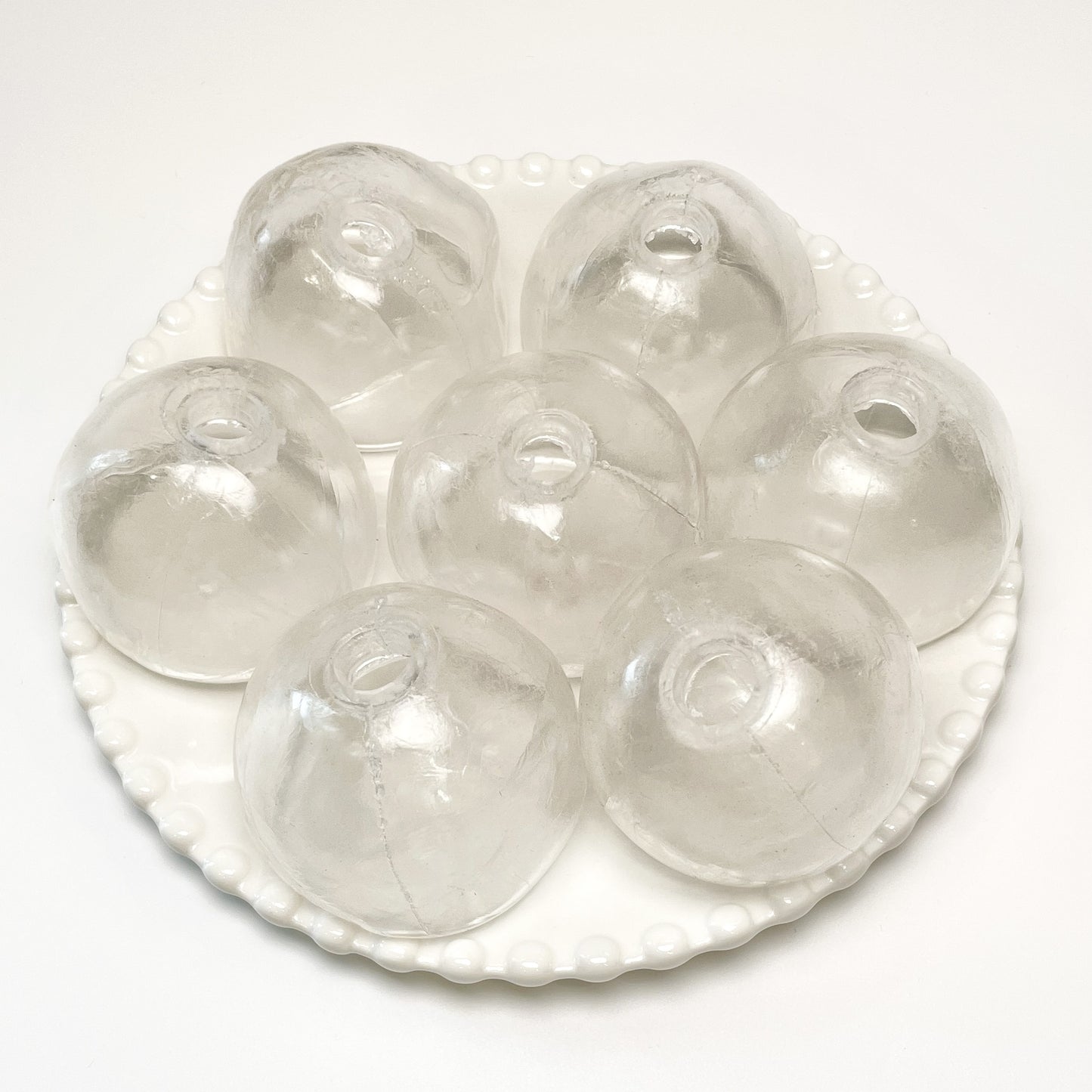 Ultra-thin Clear Stress Ball Skin Pack of 10 with Stopper (6cm)