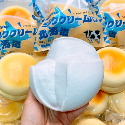 Hokkaido Milky Blooming Cream Puff Slow-rising Squishy Toy