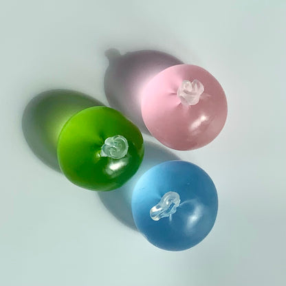 Mini Pink Blue Green Coconut Oil Malleable Handmade Stress Ball