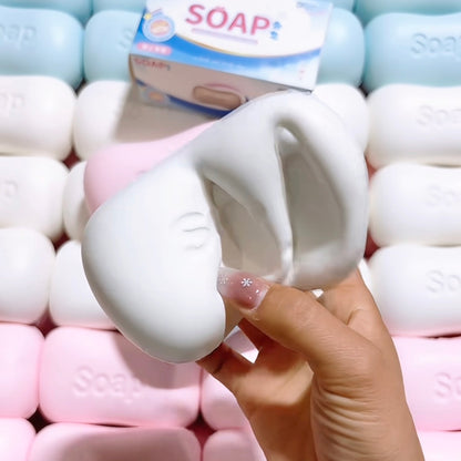 Super soft white cartoon soap 🫧 stress relief slow rising squishy