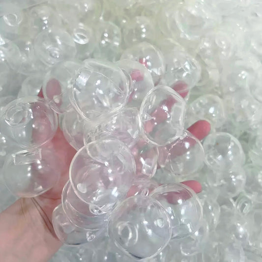 Clear Stress Ball Skin Pack of 10 with Stopper (4cm)
