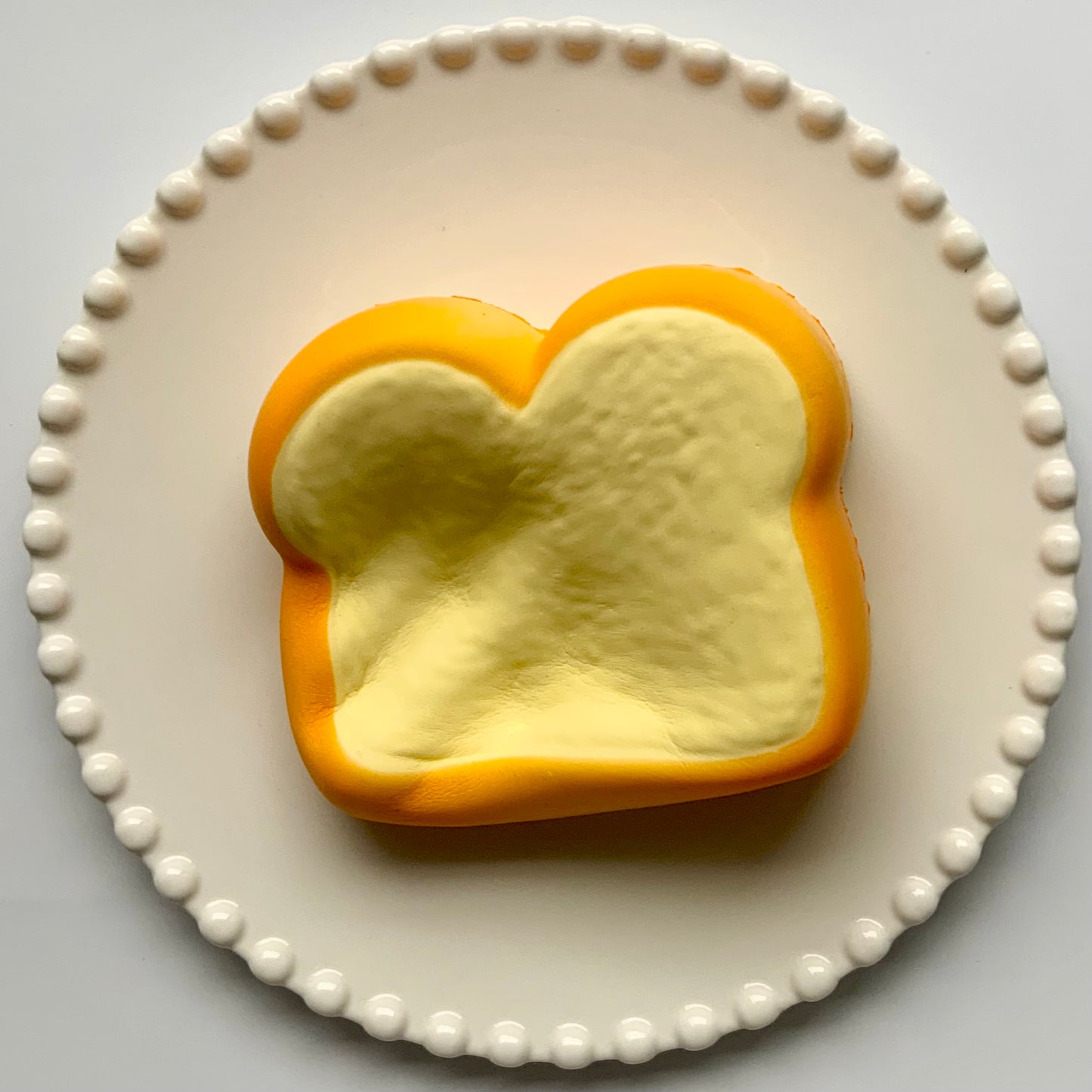 Sliced cheese toast slow rising squishy toy