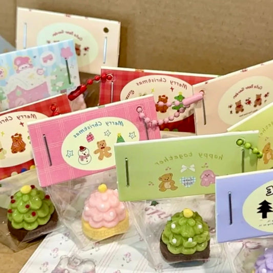 Mini Cute Christmas Tree Taba Squishy Toy Pendant