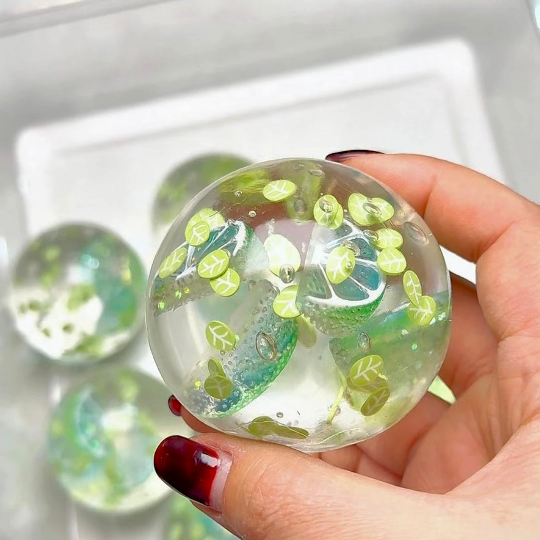 Malt Sugar Texture Lemon Mojito Stress Ball Toy - Charming Cheese