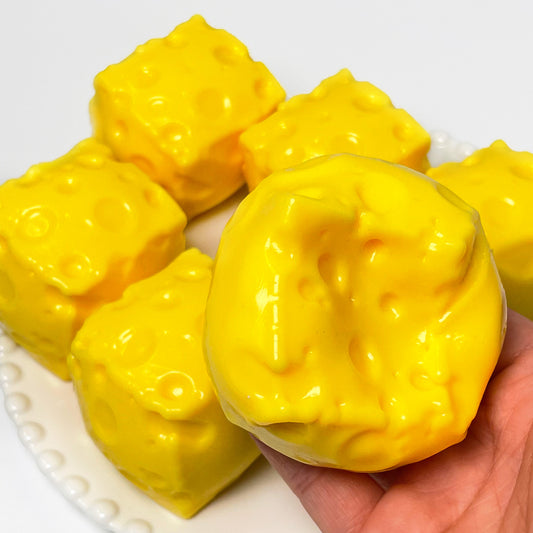 Crunchy Small Cheese Cube Building Blocks Filling Stress Ball Fidget Toy