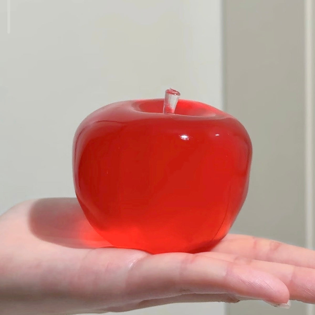 Formable Crystal Red /Green /Blue Creamy Texture Big Apple 🍎 Vaseline Stress Ball (7.5cm) - Charming Cheese
