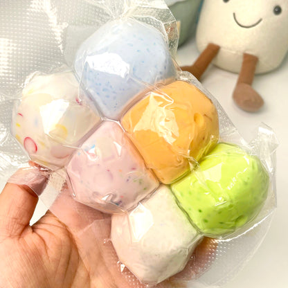 Cute Mini Random Selection of Multiple Styles Stress Ball Fidget Toy (4cm)