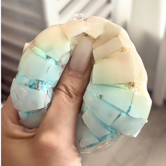 Crispy Shell Two-Tone Ice Cream Stress Relief Handmade Ball