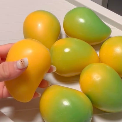 Crispy Yellow-green Color-changing Mango Handmade Stress Ball (55g)