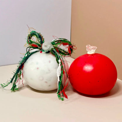 Soft Christmas Tree / Red Apple Stress Ball Toy (6cm ball skin) - Charming Cheese